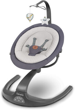 LIONELO Kojenecké lehátko 2v1 Rina Grey Concrete