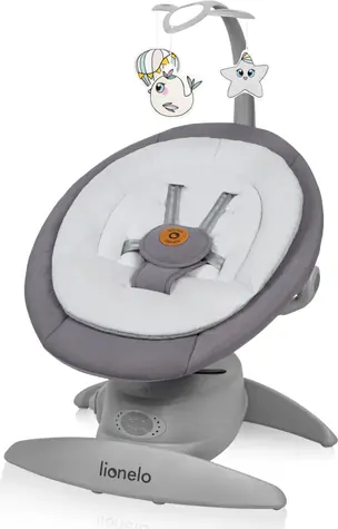 LIONELO Kojenecké lehátko Mell Grey Stone / od narození