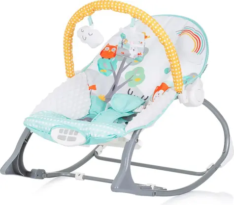CHIPOLINO Dětské houpací křesílko Melody Green / od 6 měsíců