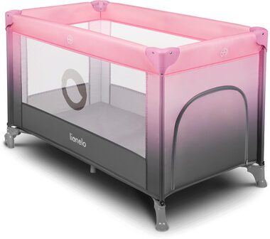 LIONELO Postýlka cestovní Stefi Pink Ombre