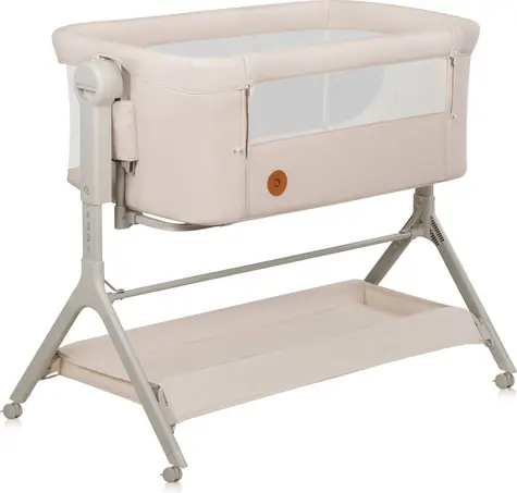 LIONELO Postýlka Leonie Plus 3v1 Beige Sand