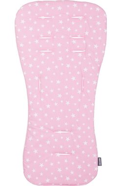 CHIPOLINO Měkká podložka do kočárku Pink stars