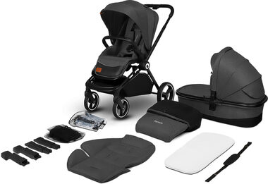 LIONELO Kočárek kombinovaný Mika 2v1 Grey Graphite