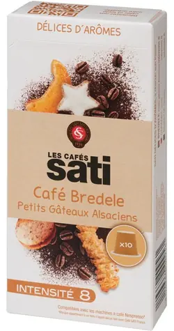 Les Cafés Sati Bredele Nespresso 10 ks / Kapslová káva  / doprodej