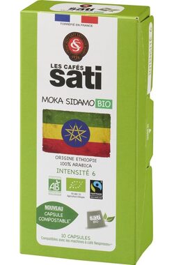 Les Cafés Sati Ethiopie Bio Nespresso 10 ks / Kapslová káva 