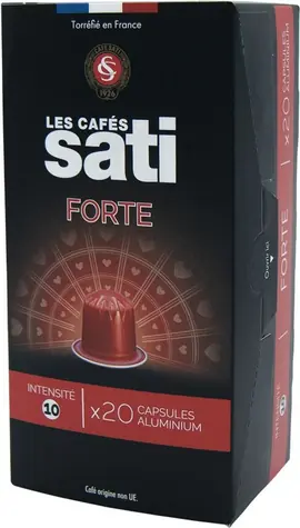 Les Cafés Sati Forte Nespresso 20 ks / Kapslová káva 