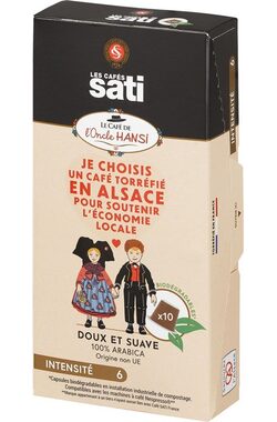 Les Cafés Sati Hansi Nespresso 10 ks / Kapslová káva 