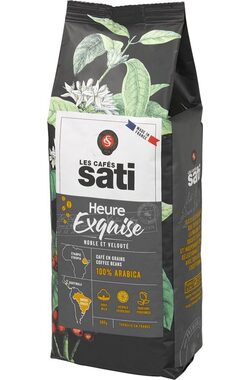 Les Cafés Sati Heure Exquise 500 g / Zrnková káva / 100% Arabica