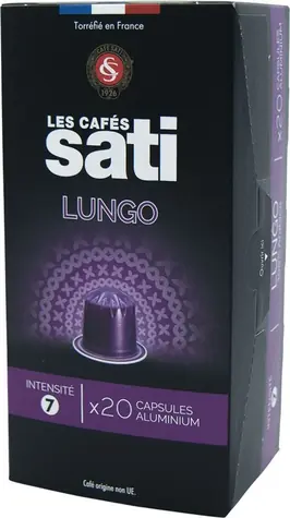 Les Cafés Sati Lungo Nespresso 20 ks / Kapslová káva  