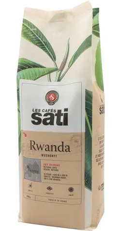 Les Cafés Sati Rwanda Imbirunga 500 g / Zrnková káva / 100% Arabica 