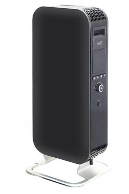 Mill olejový radiátor AB-H1000DN BLACK / 1000W / LED displej / denní-noční termostat / skleněný předek / černý  