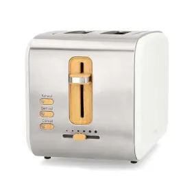 Nedis KABT510EWT bílá / Topinkovač / 900 W / 2 Sloty / 6 stupňů opečení / funkce rozmrazování 