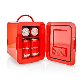 Nedis KAFR120CRD červená / Přenosná lednička / 4 l / 12 V DC / 100 - 240 V AC 