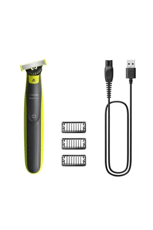 Philips OneBlade QP2724/23 černá / Zastřihávač vousů / výdrž 45 minut / 1 & 3 & 5 mm