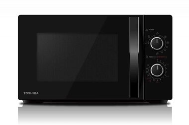 Rozbaleno - Toshiba MWP-MG20P černá / mikrovlnná trouba / 800W / 20l / Rozmrazování / Gril / talíř 25.5 cm / rozbaleno
