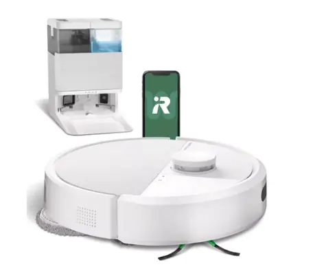 iRobot Roomba Plus 405 Combo + AutoWash dock bílá / Robotický vysavač / WiFi / vysávání & mopování / 5000 mAh