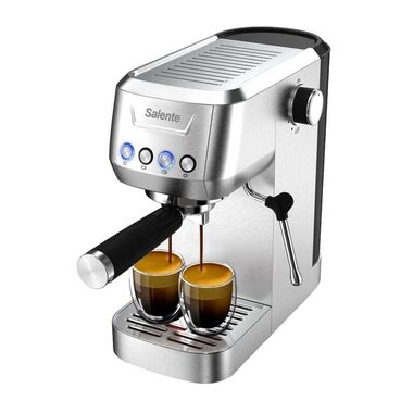 Salente Coffio stříbrná / Pákový kávovar / 1350W / 1.3 l / 20 bar
