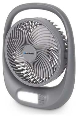 BLAUPUNKT APF301 šedá / přenosný ventilátor / 3 rychlosti / svítilna / až 4 hodiny provozu 