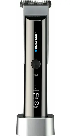 BLAUPUNKT HCC701 šedá / zastřihovač vlasů / bezdrátový / doba provozu až 3 h / displej