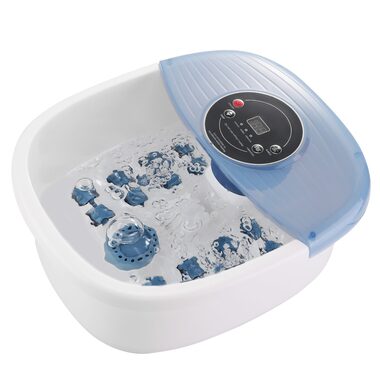 NAIPO XKAM-SPA18 modrá / Masážní vanička na nohy / válečková a vibrační masáž 