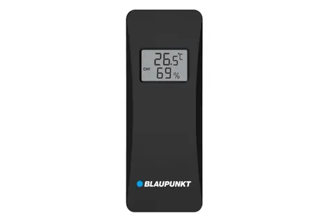 BLAUPUNKT ACC20WSBK černá / Venkovní snímač teploty pro meteostanice / LCD Displej / 2x 1.5V AA