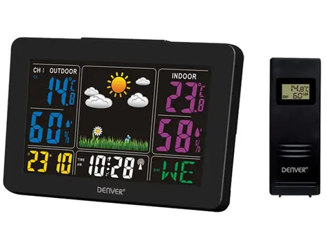 Denver WS-540 černá / meteostanice / měření teploty a vlhkosti