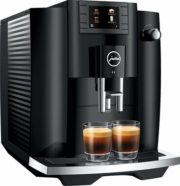 Zanovni - Jura E6 Piano Black / Automatický kávovar / 1450W / 15 bar / 1.9l / zánovní