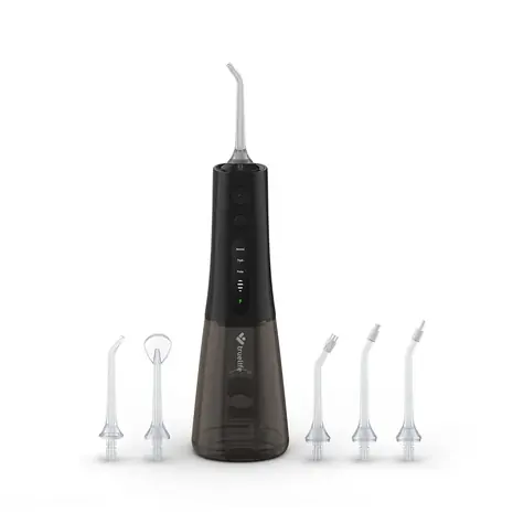 TrueLife AquaFloss Compact L100 černá / ústní sprcha / 300 ml / 3 režimy 