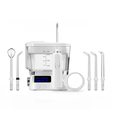 TrueLife AquaFloss Station F300 / ústní sprcha / 3 režimy / 600 ml / 6 trysek