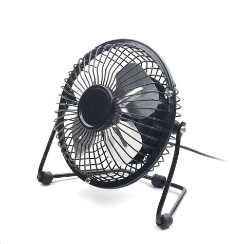 C-tech USB stolní ventilátor 4" černá
