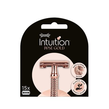 Wilkinson Intuition Double Edge Rose Blades dámské náhradní žiletky 15 ks
