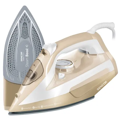 SENCOR SSI 6110GD zlatá / Napařovací žehlička / 2600W / 470ml 