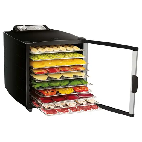 SENCOR SFD 7000BK černá / Sušička ovoce / 800W / Rozměr síta: 37 x 30 cm
