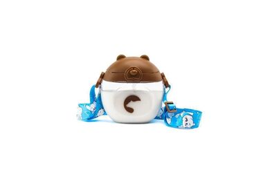 Kidnort Baer Dětská lahev se šňůrkou 300ml hnědá 