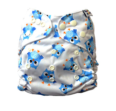 GaGa's Látková plena AIO Sova bílá