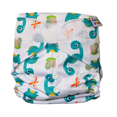 GaGa's Látková plena AIO Zelený dinosaurus na suchý zip