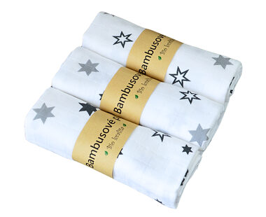 GaGa's Mušelínová plena bambus/biobavlna Bílá