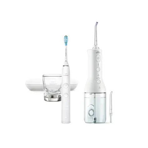 Philips Sonicare HX3886/41 bílá / ústní sprcha / 3 stupně intenzity / 250 ml