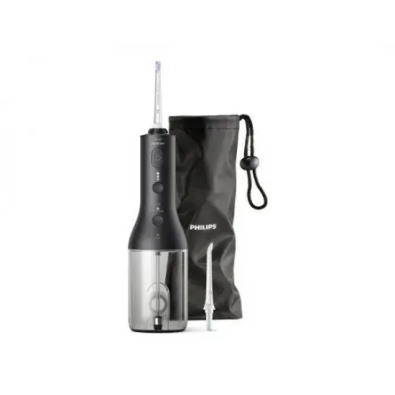 Philips Sonicare HX3826/33 černá / Přenosná ústní sprcha / 3 stupně intenzity / 250 ml