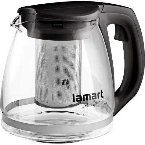 Lamart Verre Čajová konvice 1.1l černá / sklo