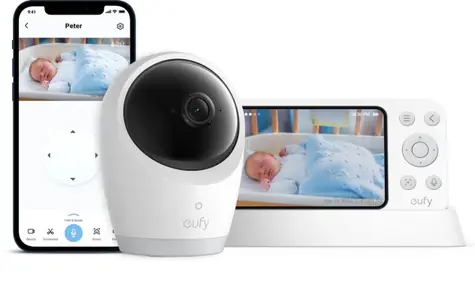 Anker eufy E21 bílá / Dětská chůvička / 4K 