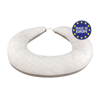 Bomimi ABRA multifunkční polštář XXL, HVĚZDIČKY bílá/šedá