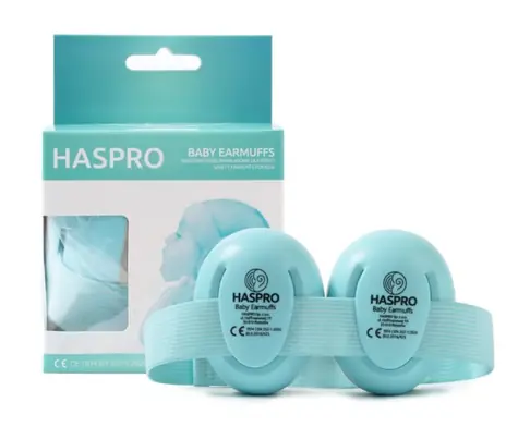 Haspro Hearing Protection BABY sluchátka na uši, 0m+, mint