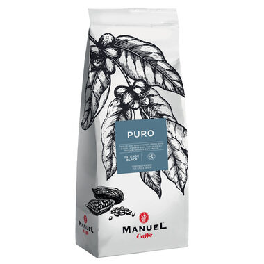 Manuel Caffé PURO Intense Black 1kg / Zrková káva / 20% Arabica & 80% Robusta