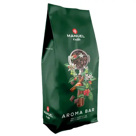 Manuel Caffé AROMA BAR 1kg / Zrnková káva / 80% Arabica & 20% Robusta
