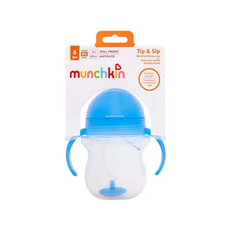 Munchkin Click Lock™ Tip & Sip hrneček 207ml, modrý