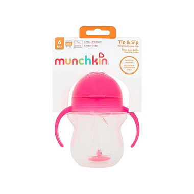 Munchkin Click Lock™ Tip & Sip hrneček 207ml, růžový
