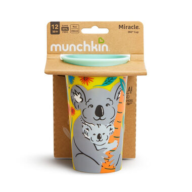 Munchkin Miracle 360° WildLove netekoucí hrneček, 296 ml, 12m+, Koala