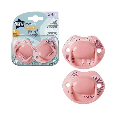 Tommee Tippee CTN Dudlík silikon Moda,  0-6m, 2ks - více barevných variant