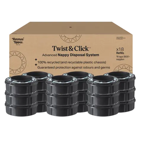 Tommee Tippee Twist & Click Náhradní Kazety Výhodné Balení, 18 ks